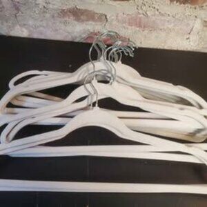 18 Grey Velour Hangers